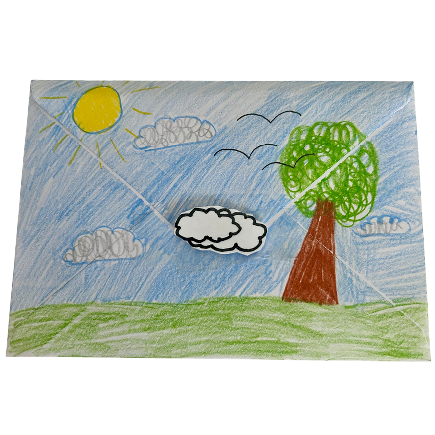 The decorated envelope